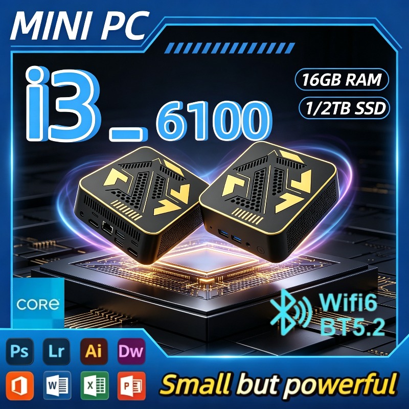 Pc Gaming I3 - 2026 Güçlü Intel Core i3-6100 Mini
