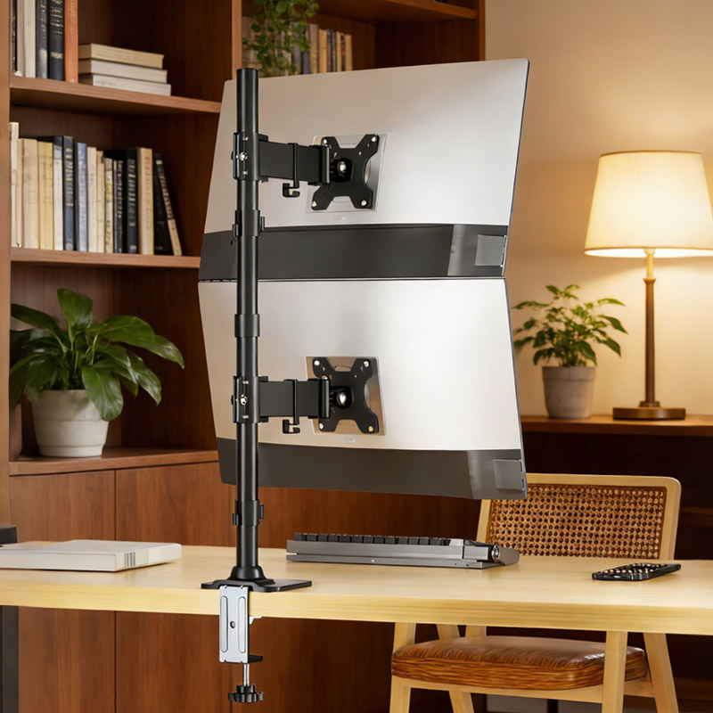 Dual Monitor Arm - Dikey Çift Ekran Monitör Montaj Kolu
