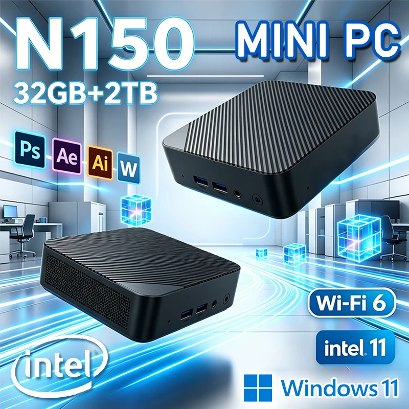 Pc Gaming Notebook - Intel Core N150 Taşınabilir Mini PC,