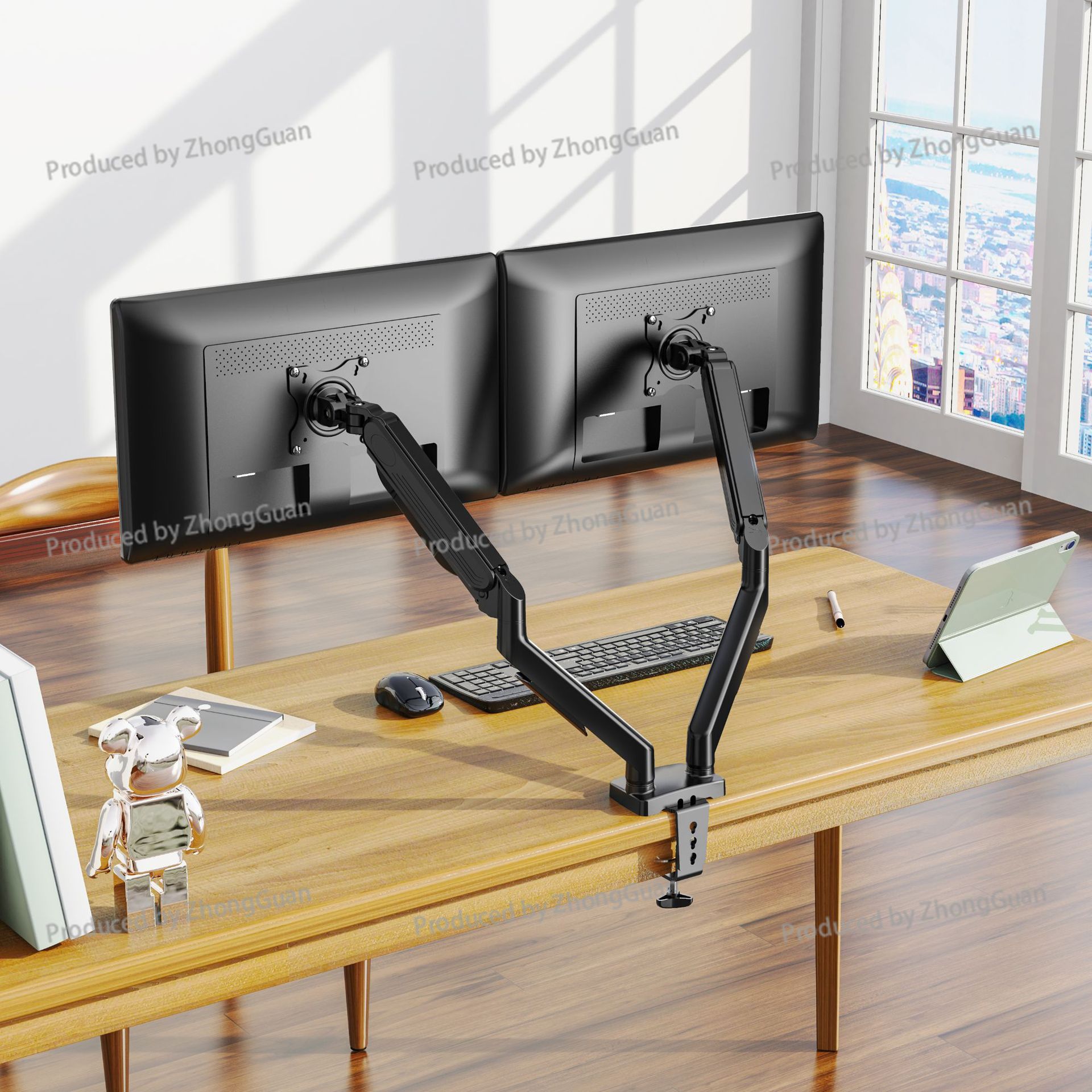 Gazlı Yaylı Çift Kollu Monitör - Dual Monitor Arm incelemesi ve fiyatı