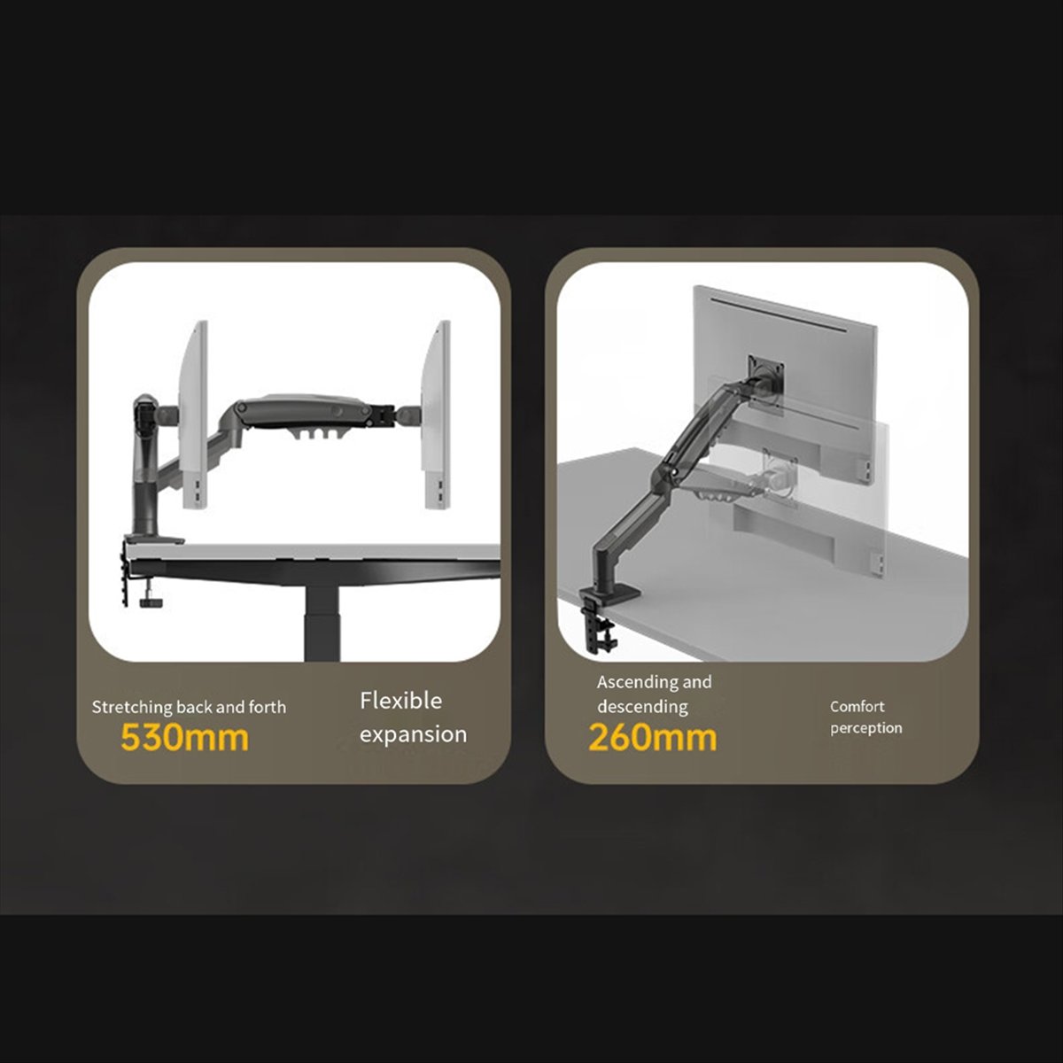 A55T F160 Masaüstü Yaylı Monit - Dual Monitor Arm incelemesi ve fiyatı