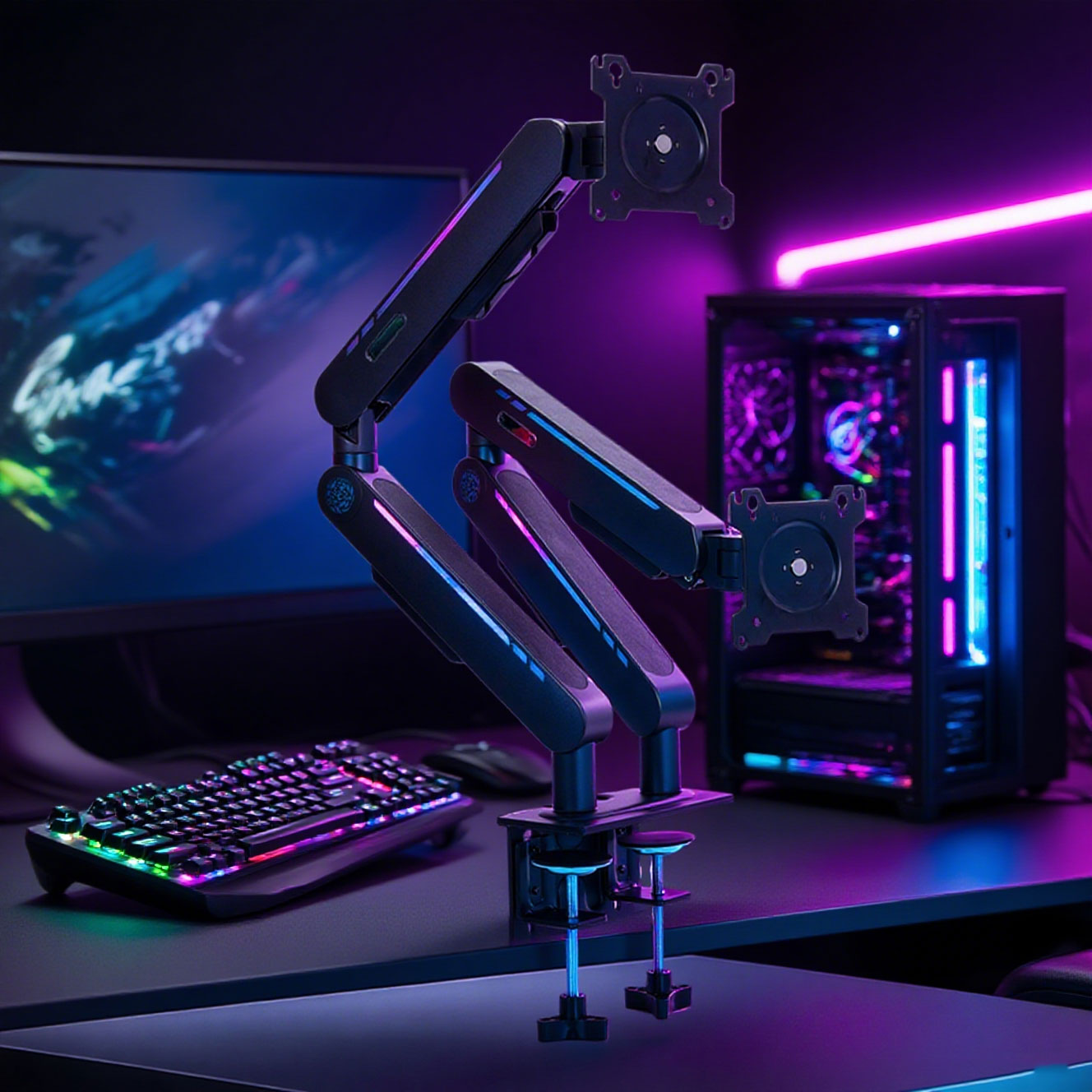 Yeni Ürün Gazlı Yaylı Masa Üst - Dual Monitor Arm incelemesi ve fiyatı