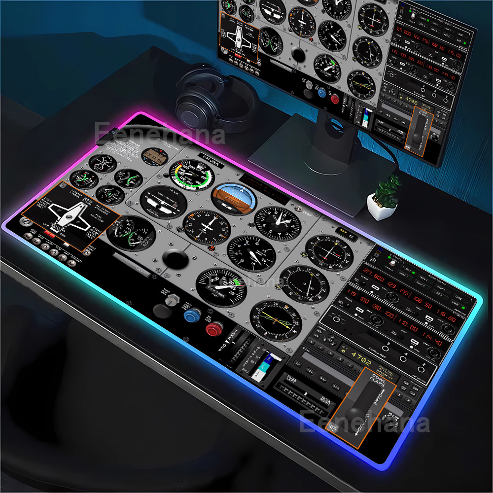 RGB Mousepad Uçak Kokpiti Hız  - Rgb Mousepad incelemesi ve fiyatı